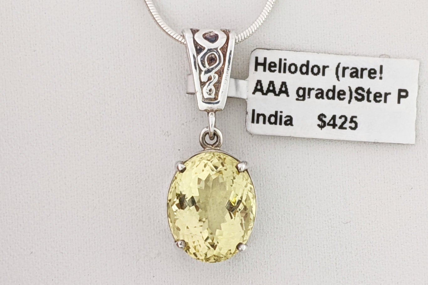 Heliodor pendant on sale