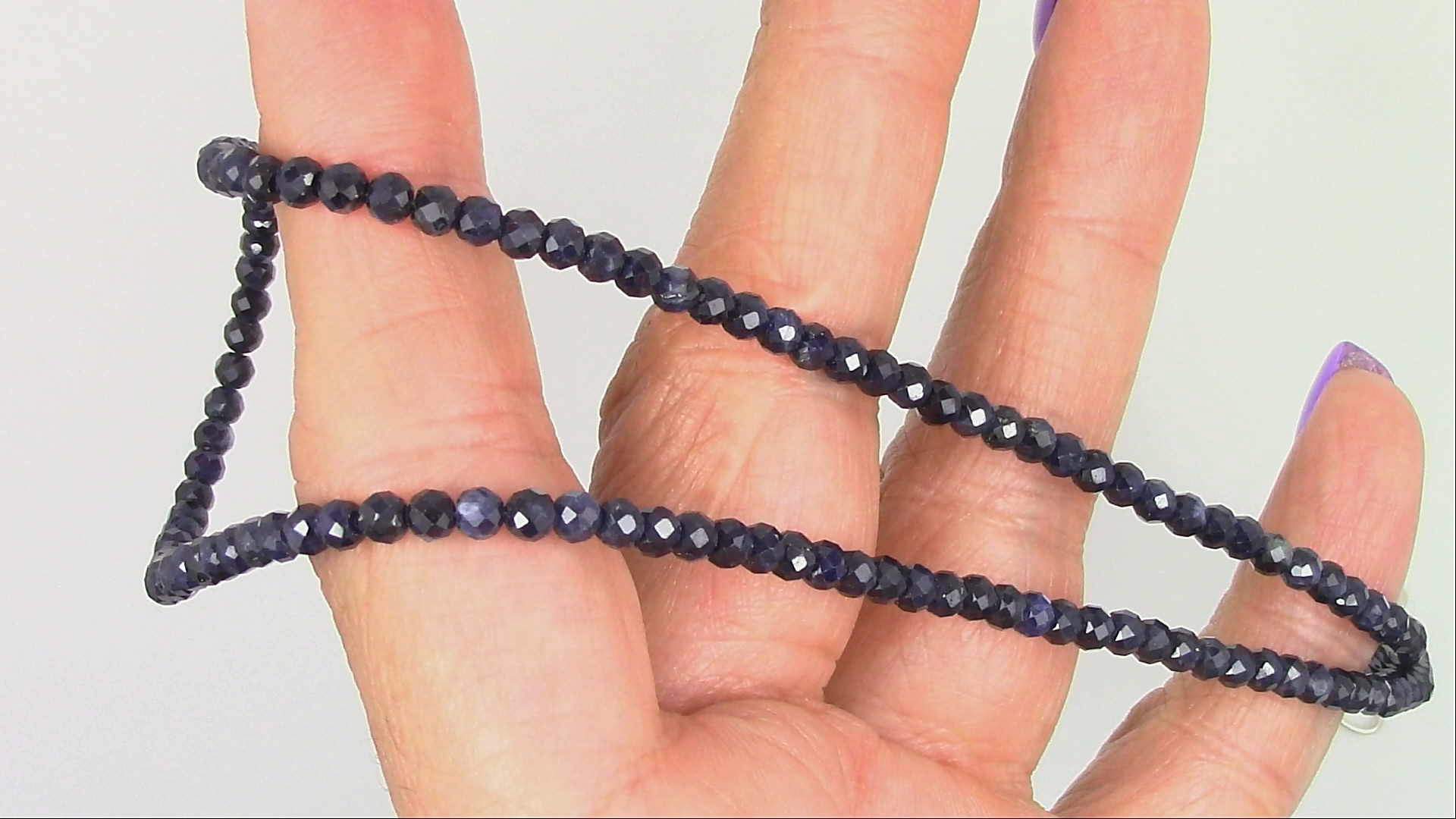 Blue Sapphire Beaded Necklace, 4-6mm Sapphire Faceted Rondelle Bead Necklace,  Multi Strand 6 Layer Necklace With Adjustable Dori 18-20 - Etsy