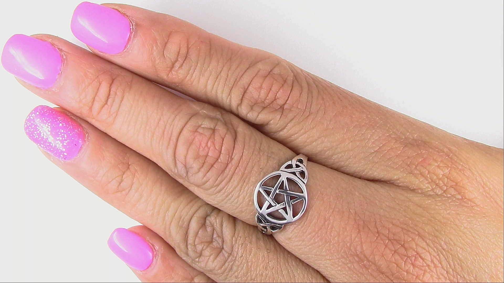 Sterling Silver Pentagram Ring Multiple Sizes Burnie s Rock Shop Inc