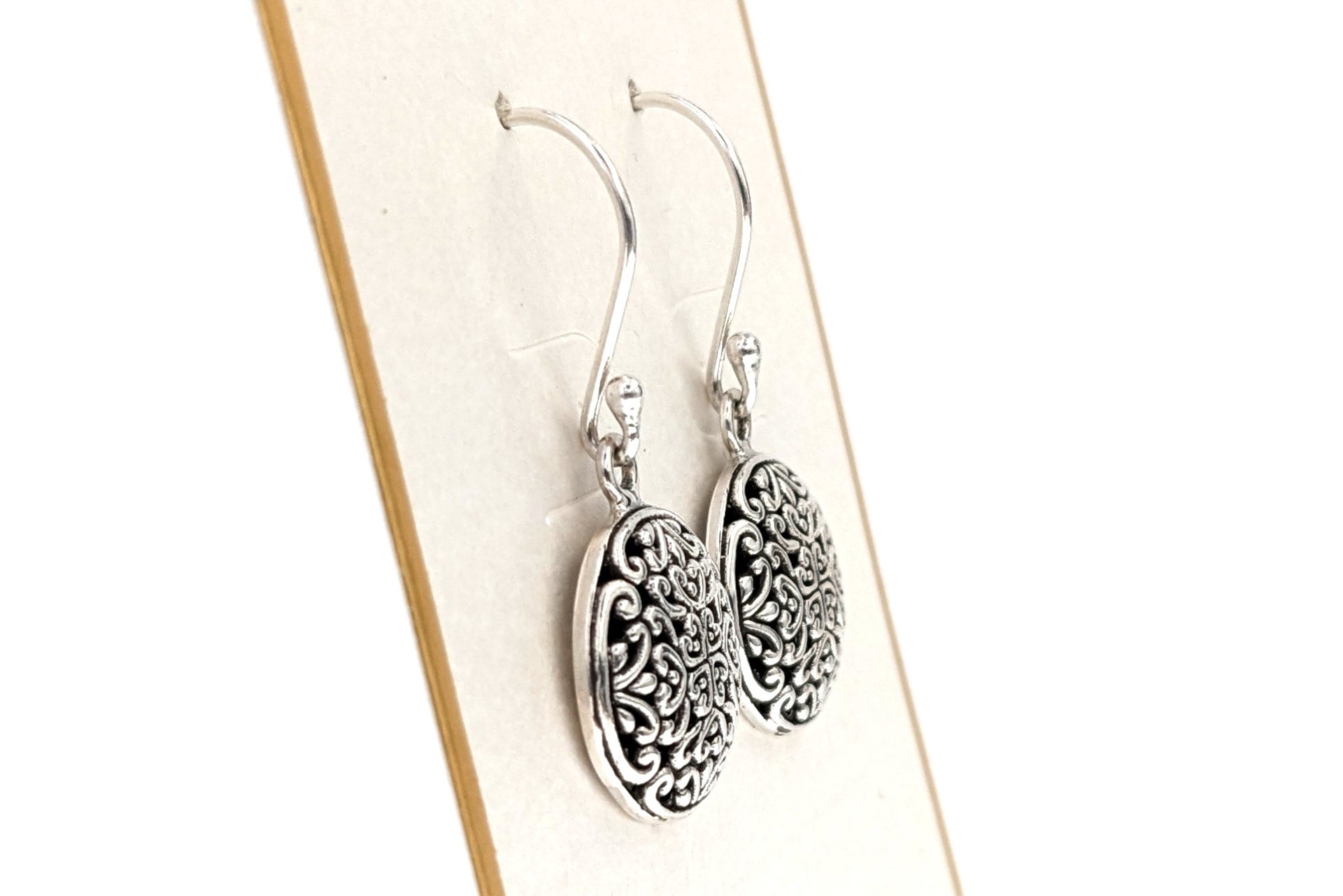 Buy Schwaan™ Pure Silver Filigree Leaf Earrings Jewellery | Handcrafted Sterling  Silver Dangler Earrings for Stylish Women & Girls at Amazon.in